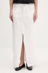 Guess Jeans sukně s rozparkem džínová