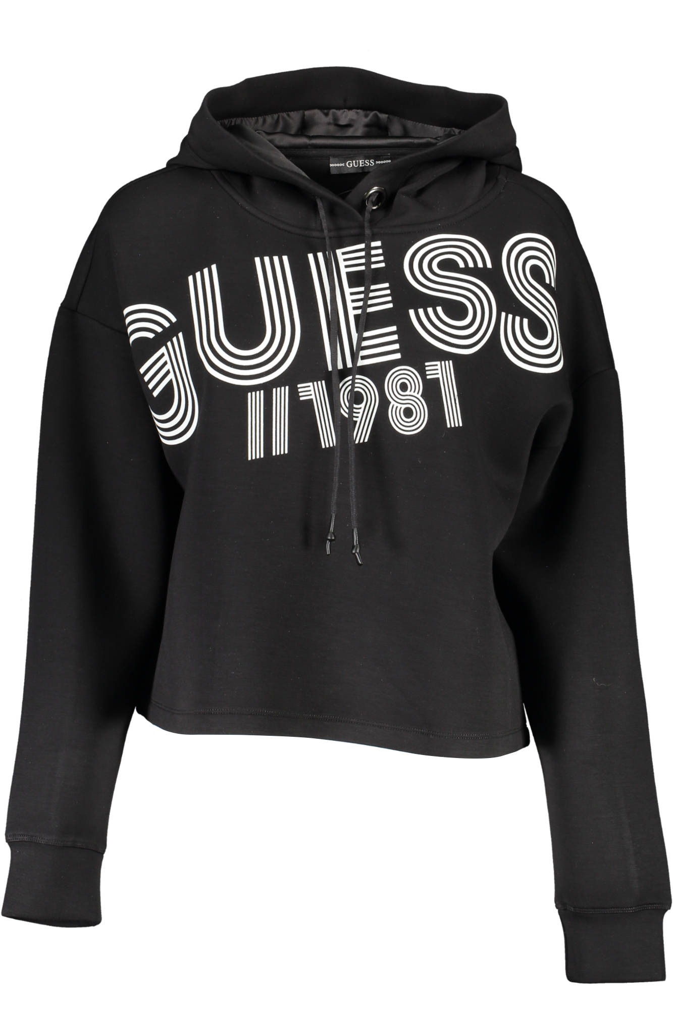 GUESS JEANS SWEATSHIRT WITHOUT ZIP WOMAN BLACK