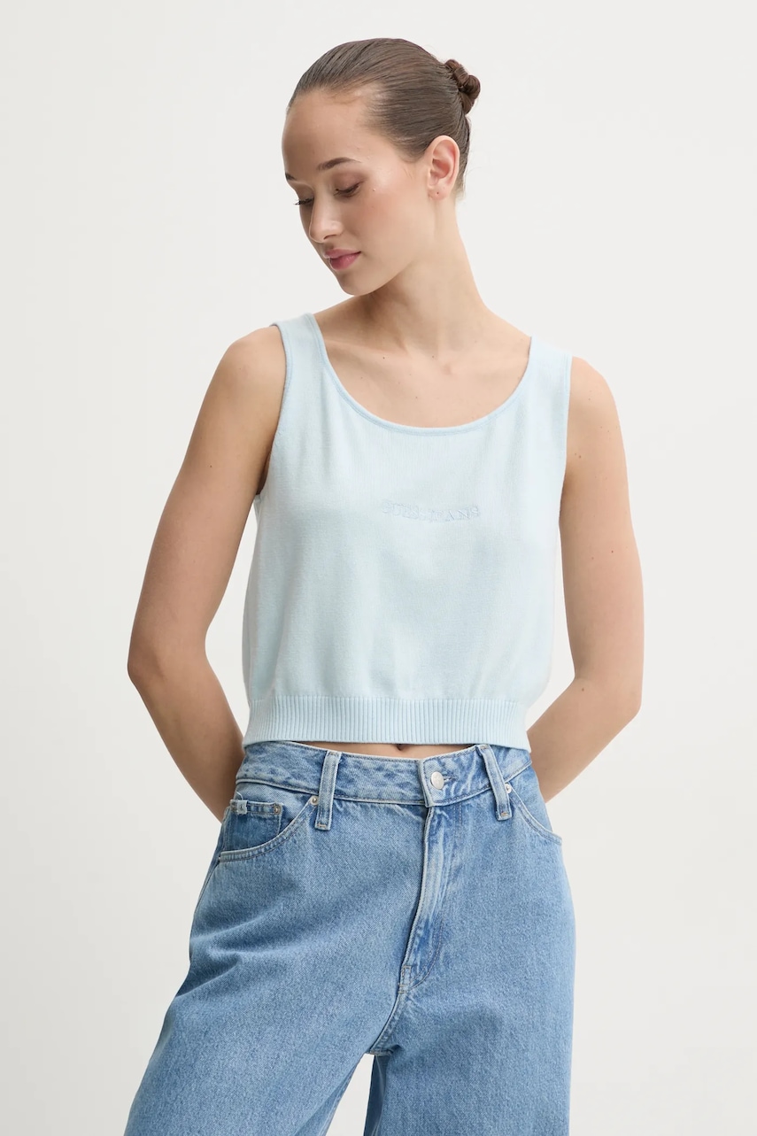 Guess Jeans  Top s příměsí hedvábí