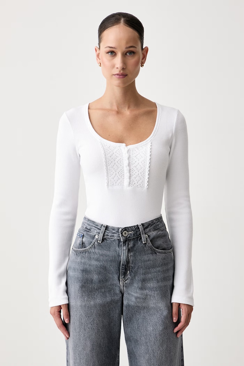 Guess Jeans  tričko s dlouhým rukávem dámské