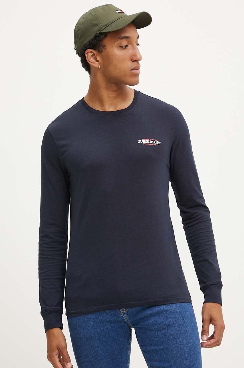 Guess Jeans  tričko s dlouhým rukávem pánské bavlněné