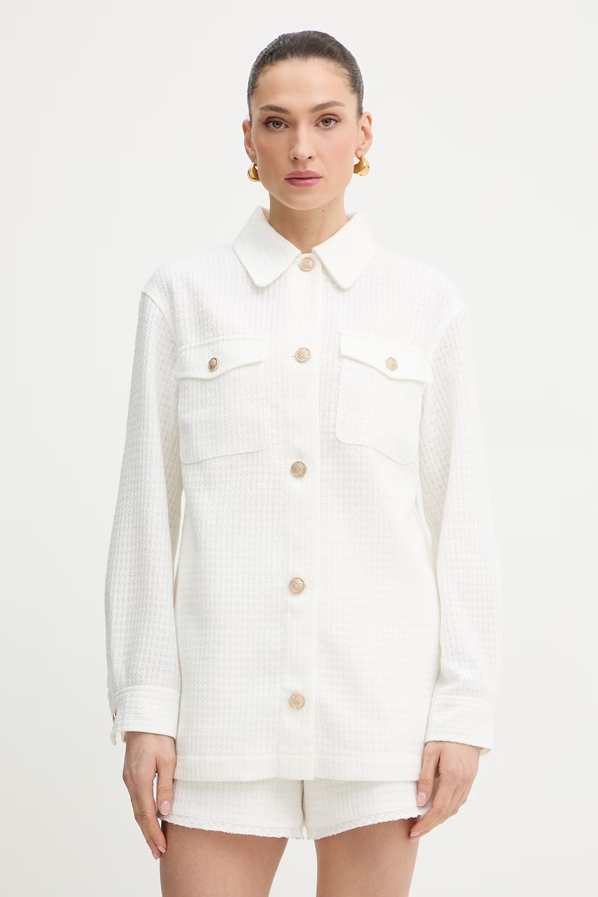 Guess košilová bunda dámská EULALIE