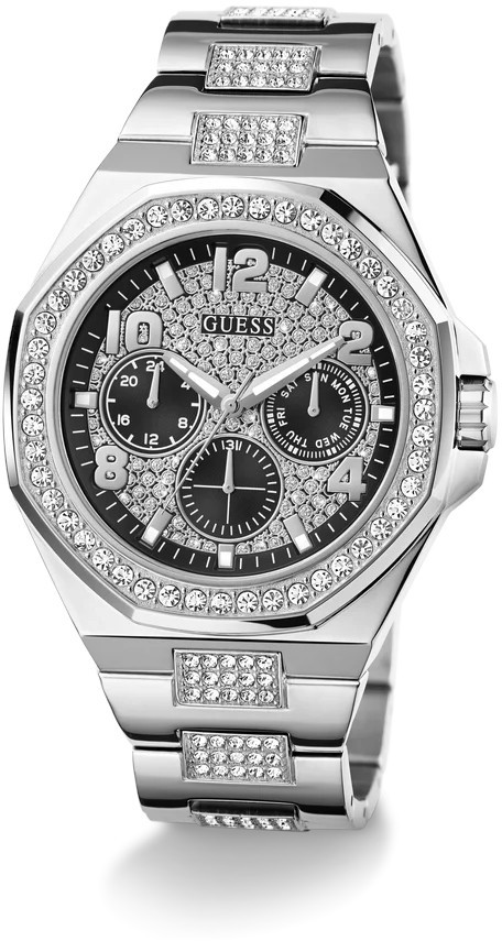 Guess Mens Silver Tone Multi-function Watch GW0785G3