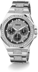 Guess Mens Silver Tone Multi-function Watch GW0785G3