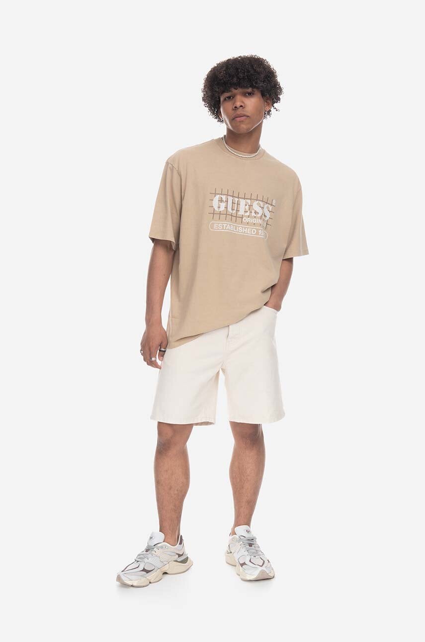 Guess Originals  Tričko Guess Washed Grid Logo Tee