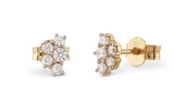 Guess Pozlacené pecky se zirkony Jardin JSBE04493JWYGT/U