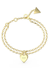 Guess Půvabný dvojitý náramek All You Need is Love JUBB04211JWYG 18,5 cm