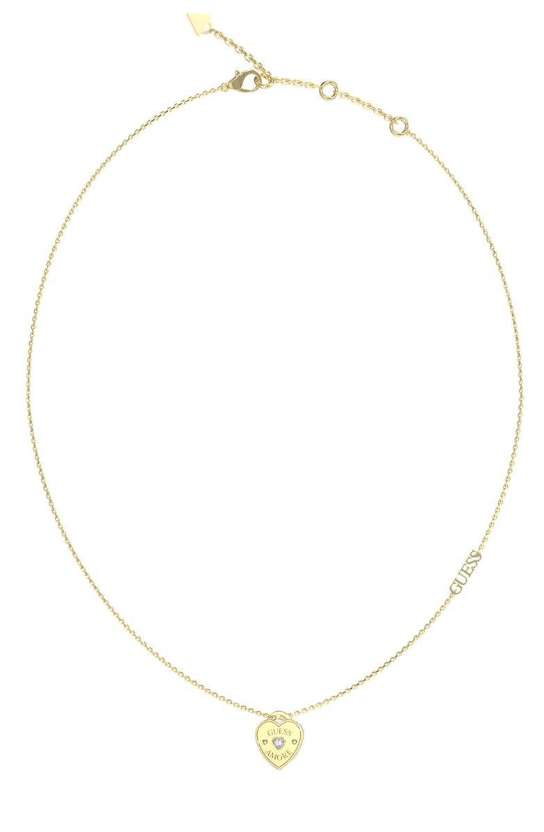 Guess Půvabný pozlacený náhrdelník Guess Amore JUBN05056JWYGT/U