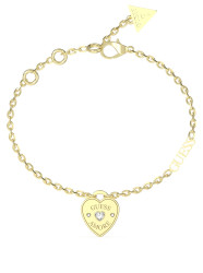 Guess Půvabný pozlacený náramek Guess Amore JUBB05057JWYG 21 cm
