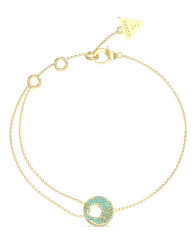 Guess Slušivý pozlacený náramek Blooming Summer JUBB05227JWYGAQ 21 cm