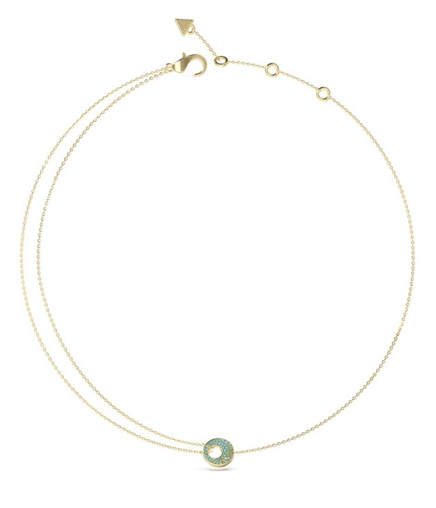 Guess Stylový pozlacený náhrdelník Blooming Summer JUBN05226JWYGAQT/U