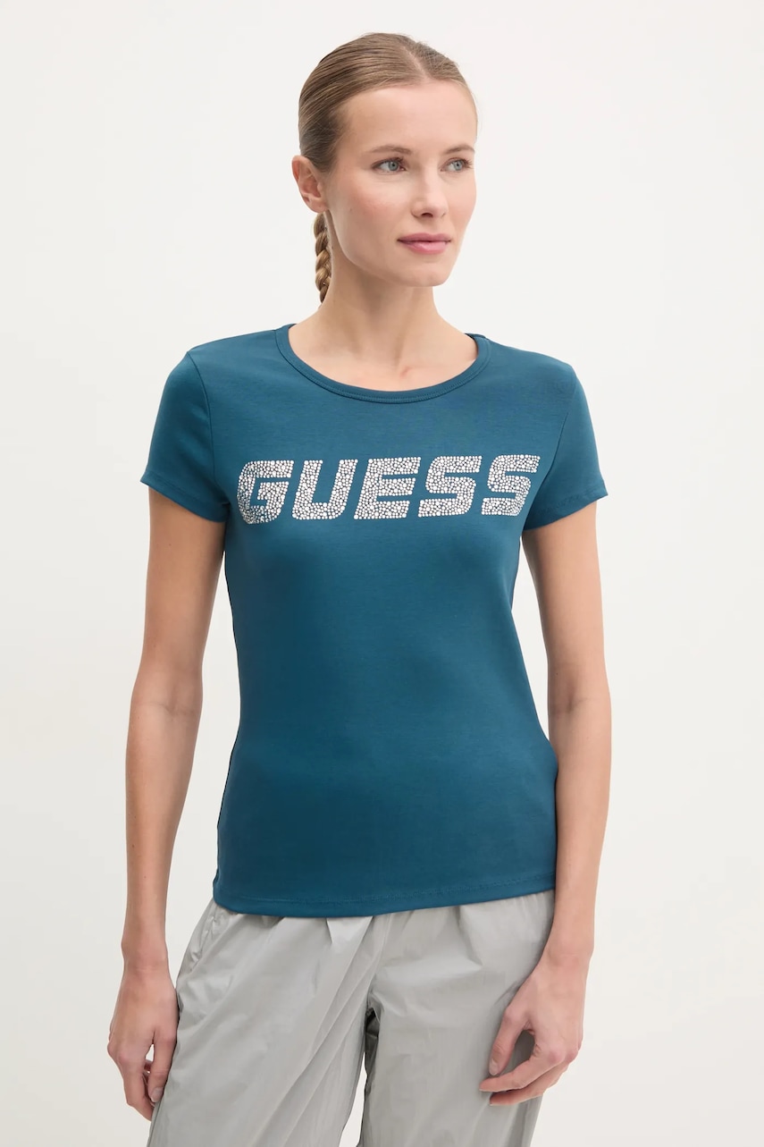 Guess  tričko dámské bavlněné s elastanem KIARA