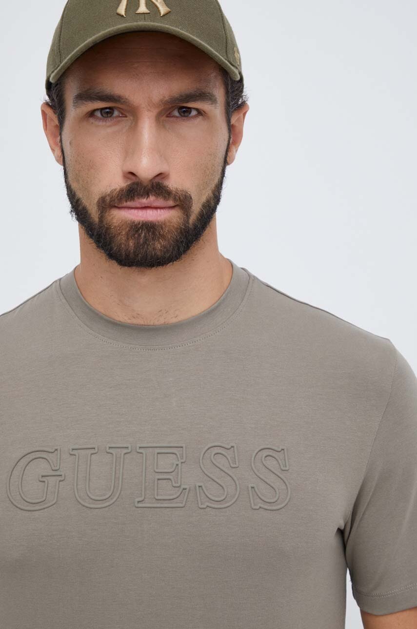 Guess  tričko pánské bavlněné s elastanem ALPHY