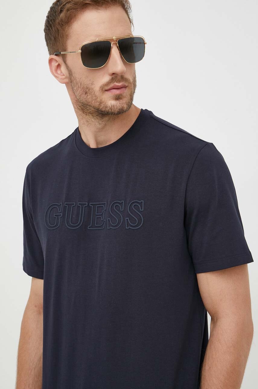 Guess  tričko pánské bavlněné s elastanem ALPHY