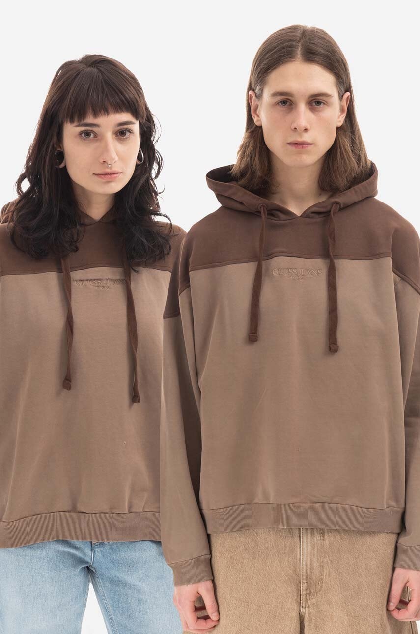 Guess U.S.A.  Bavlněná mikina Guess Two Tone Hoodie