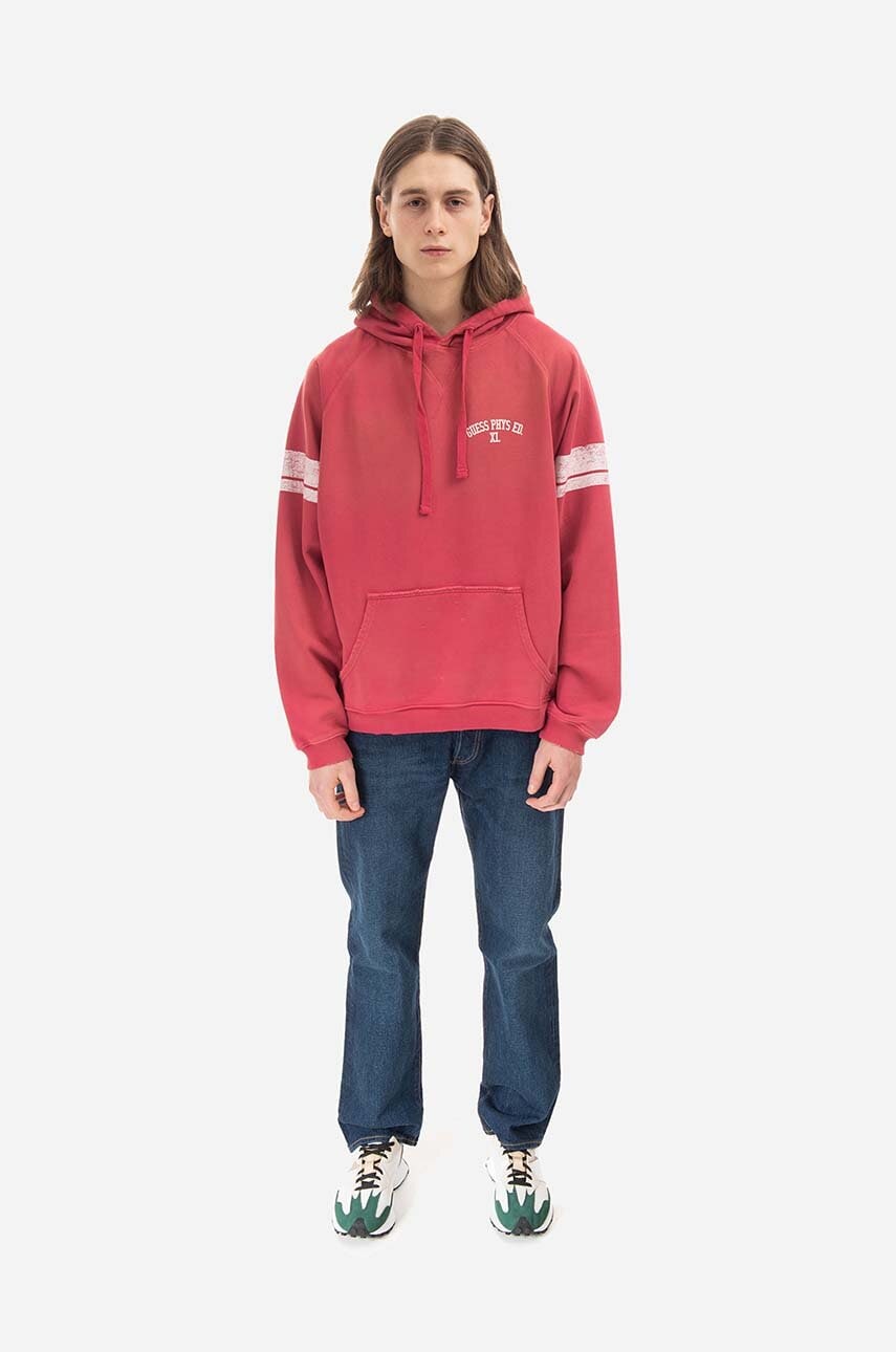 Guess U.S.A.  Bavlněná mikina Guess Washed Hoodie