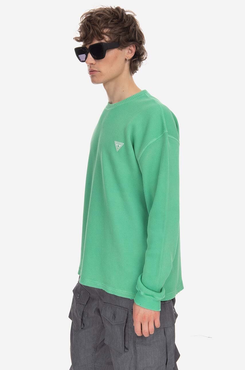 Guess U.S.A.  Bavlněný svetr Guess Washed Waffle Ls M3GP00KBB20 F8DT