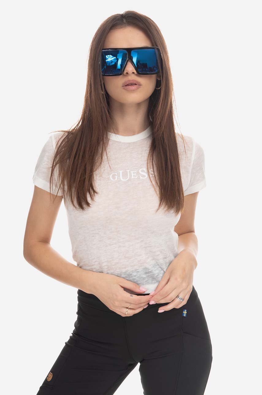 Guess U.S.A.  Tričko Guess Classic Logo Baby Tee W2BP00KBAX0