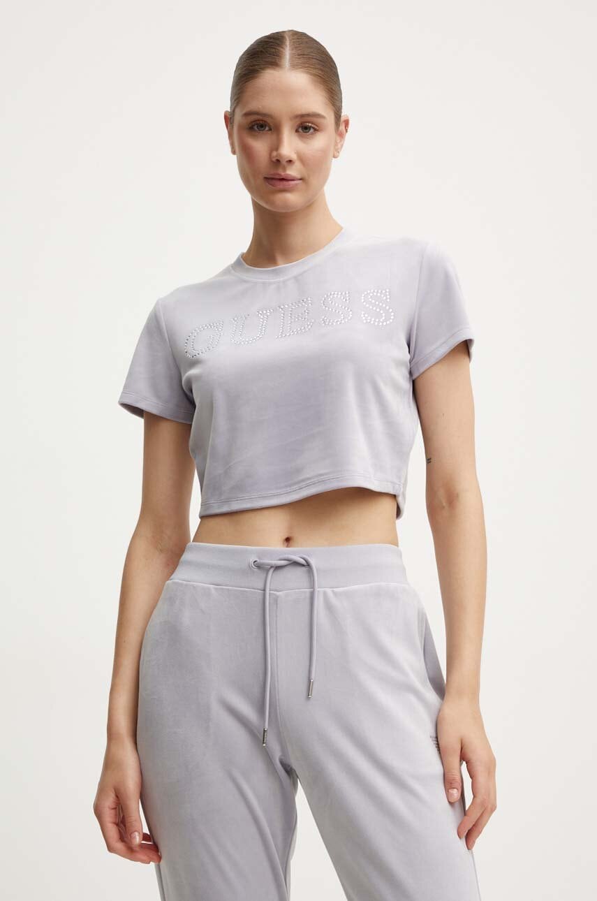 Guess  Velurové tričko  COUTURE