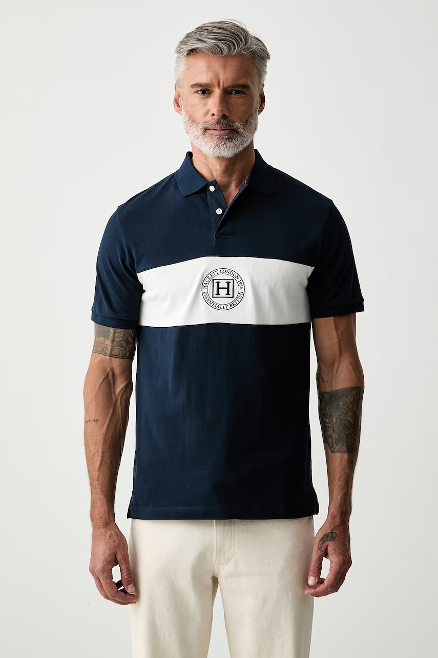 Hackett London  polo pánské bavlněné
