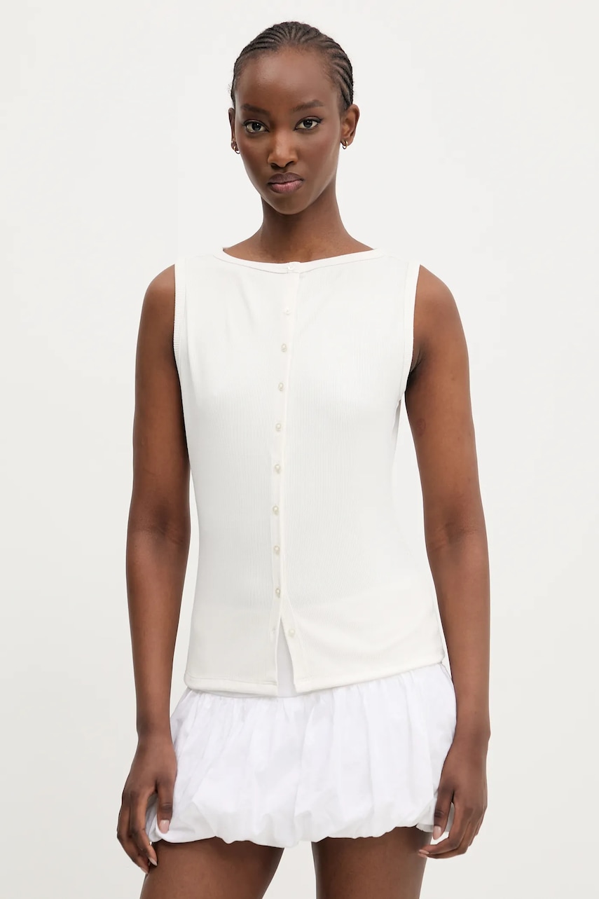 Halenka Abercrombie & Fitch dámská, béžová barva, hladká, KI139-5175