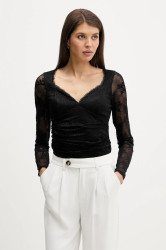 Halenka Abercrombie & Fitch dámská, černá barva, hladká, KI139-5872-900