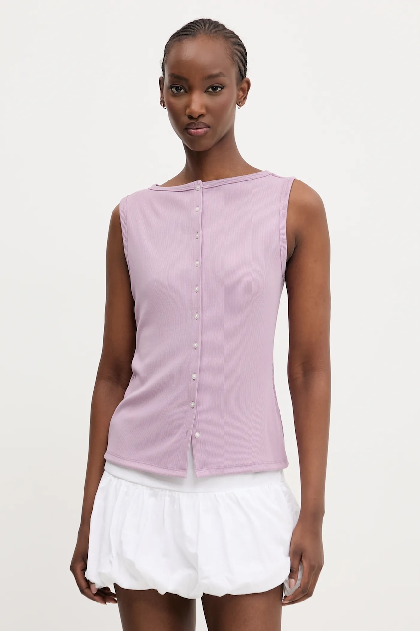 Halenka Abercrombie & Fitch dámská, fialová barva, hladká, KI139-5175