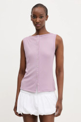 Halenka Abercrombie & Fitch dámská, fialová barva, hladká, KI139-5175