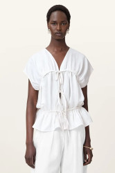 Halenka AllSaints REMY dámská, bílá barva, W105PC