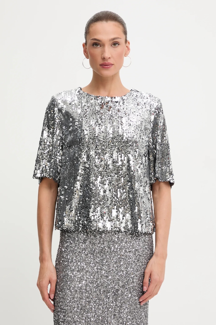 Halenka Aniye By dámská, stříbrná barva, hladká, 181509