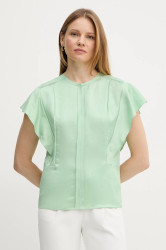 Halenka BOSS dámská, zelená barva, hladká, 50540635