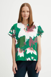 Halenka Calvin Klein dámská, zelená barva, vzorovaná, LV044C197G