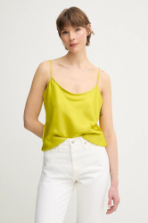 Halenka Calvin Klein dámská, žlutá barva, hladká, LV044B108G