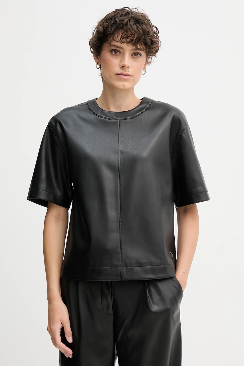 Halenka Calvin Klein Jeans dámská, černá barva, hladká, LV044D113G