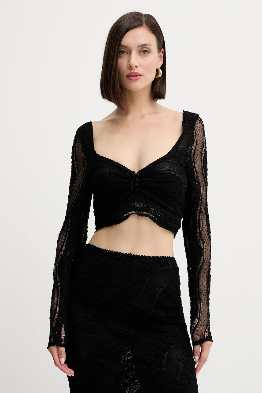 Halenka Charo Ruiz Ibiza dámská, černá barva, hladká, 257101