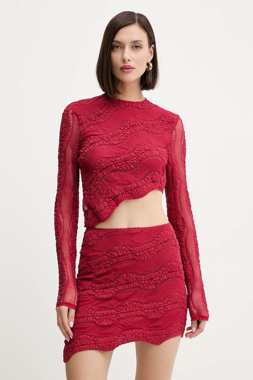 Halenka Charo Ruiz Ibiza dámská, červená barva, hladká, 257103