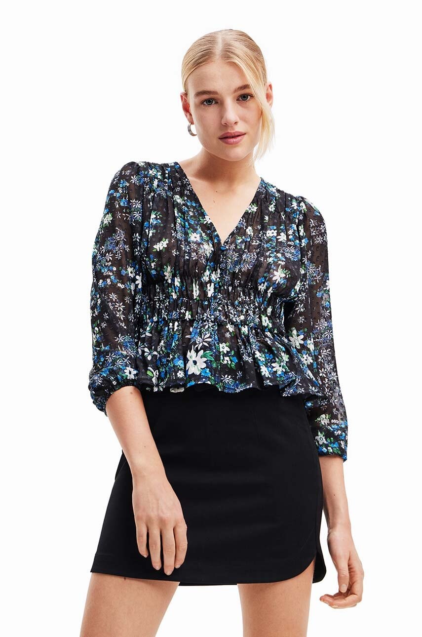 Halenka Desigual 23WWBW06 WOMAN WOVEN BLOUSE LONG SLEEVE