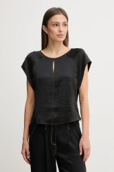 Halenka Dkny dámská, černá barva, hladká, P5EA7B94