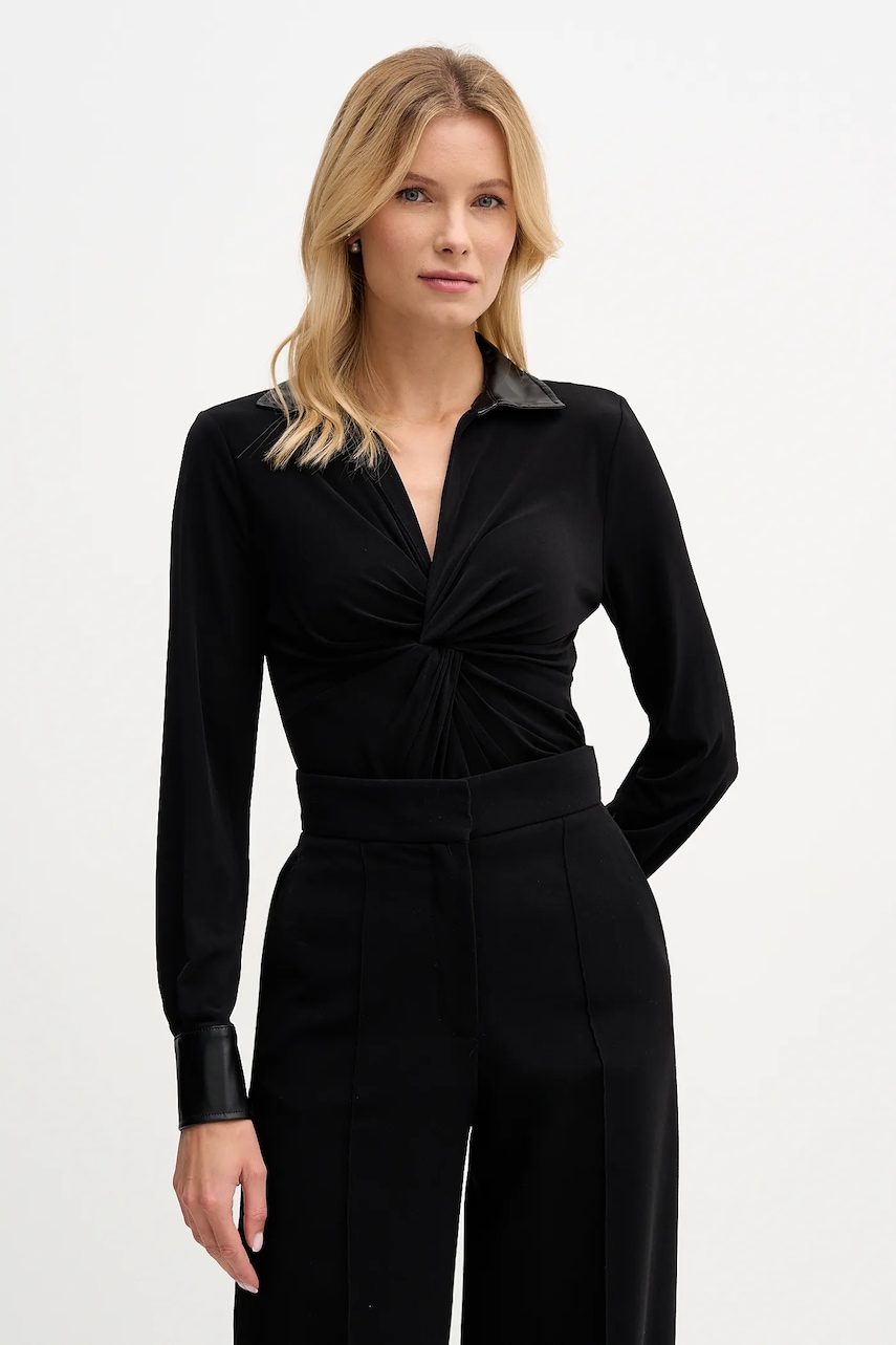 Halenka Dkny dámská, černá barva, hladká, WYTL0461