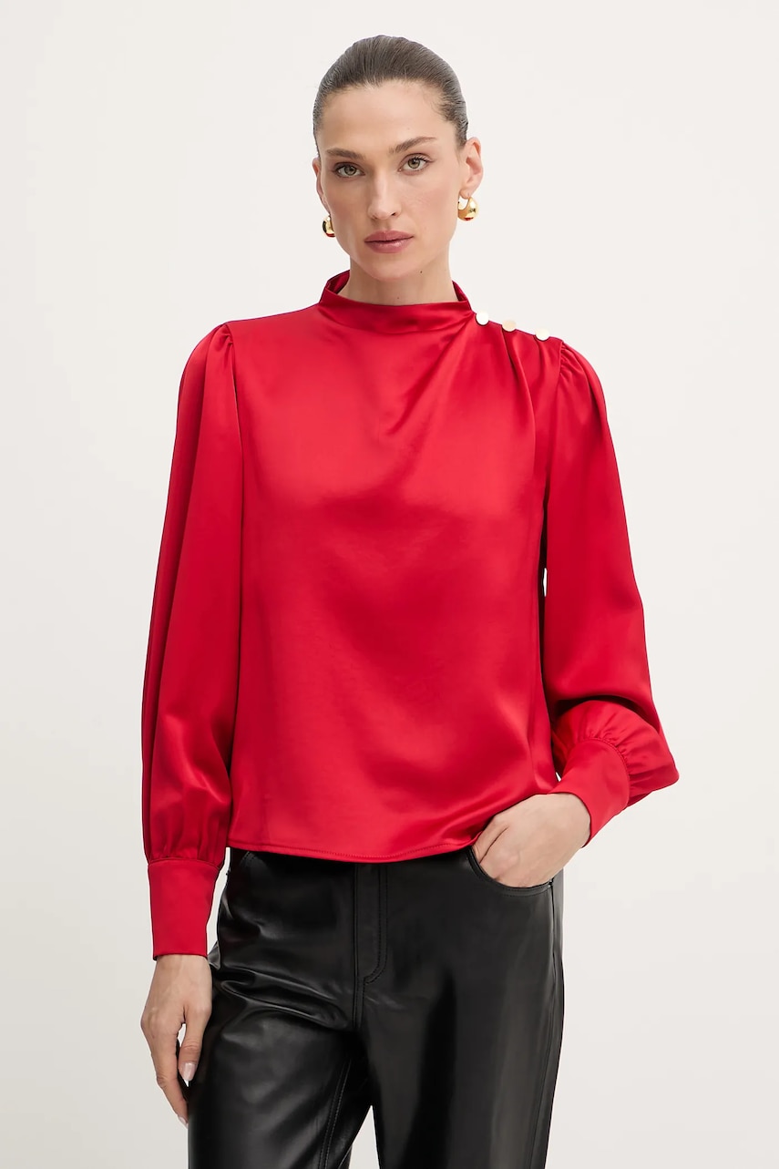 Halenka Fracomina dámská, červená barva, hladká, FR25WT1020W41101