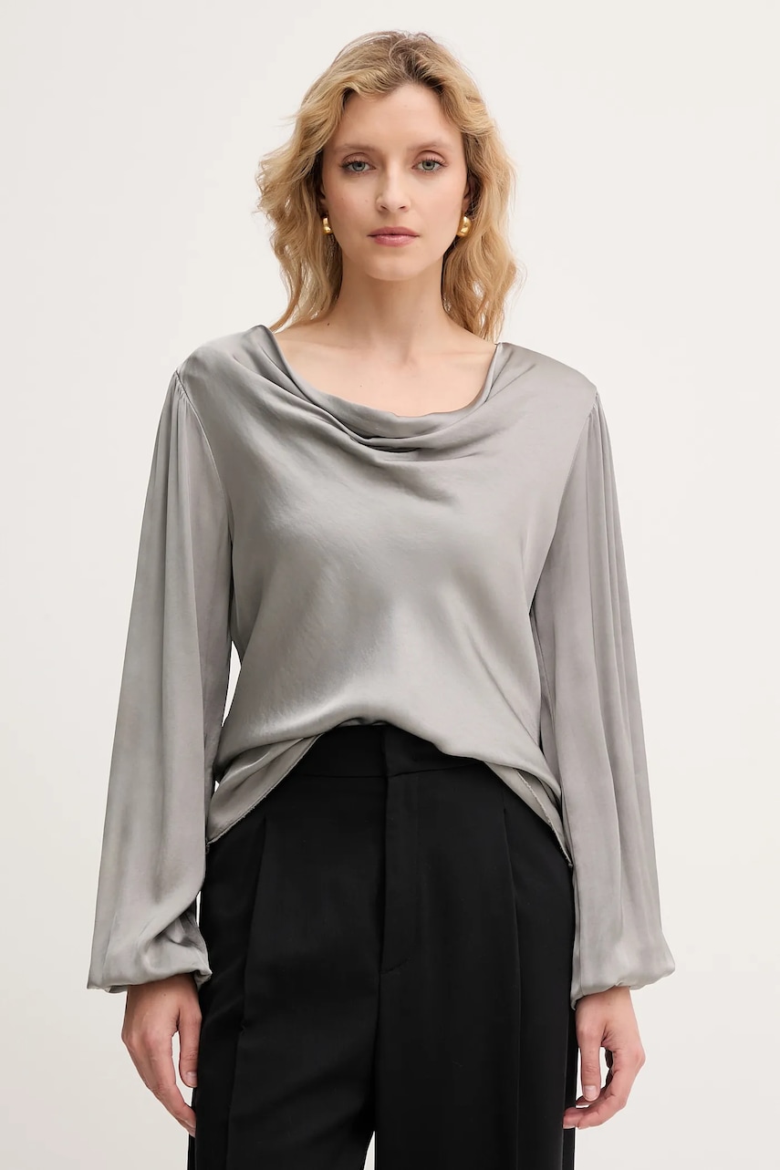 Halenka Fracomina dámská, šedá barva, hladká, FS25WT1004W45101