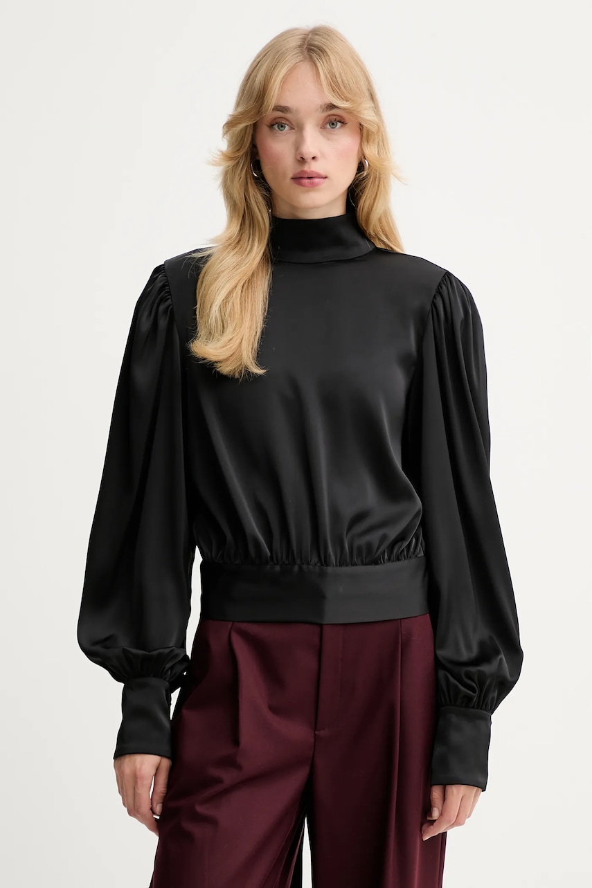 Halenka Gestuz dámská, černá barva, hladká, 10910803