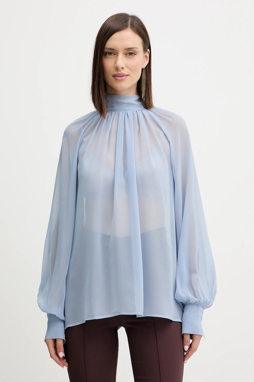 Halenka Guess AUDRINE dámská, modrá barva, vzorovaná, W5BH84 W3022