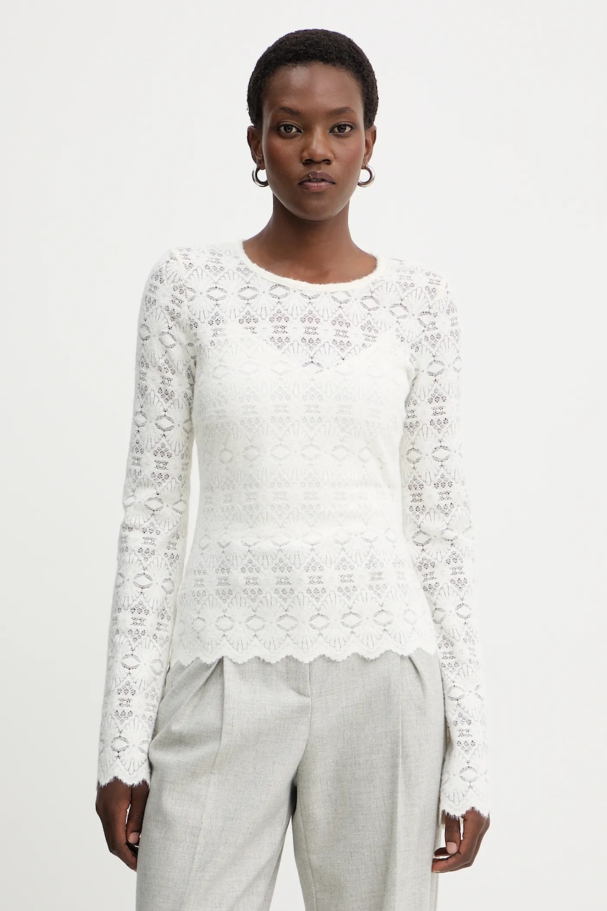 Halenka Guess BRIDGETTE dámská, béžová barva, hladká, W5BP13 K1180