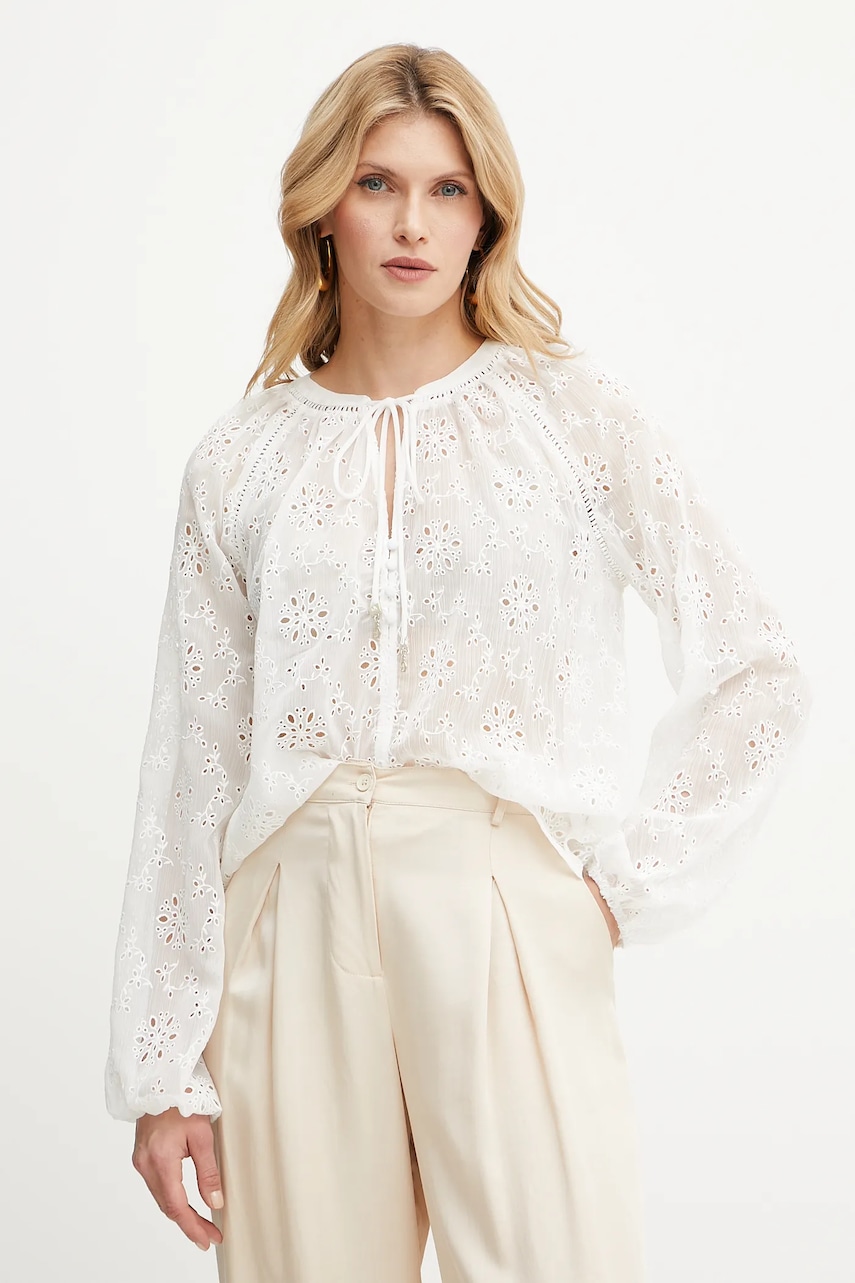 Halenka Guess DANILE dámská, bílá barva, hladká, W5GH60 W0WA2