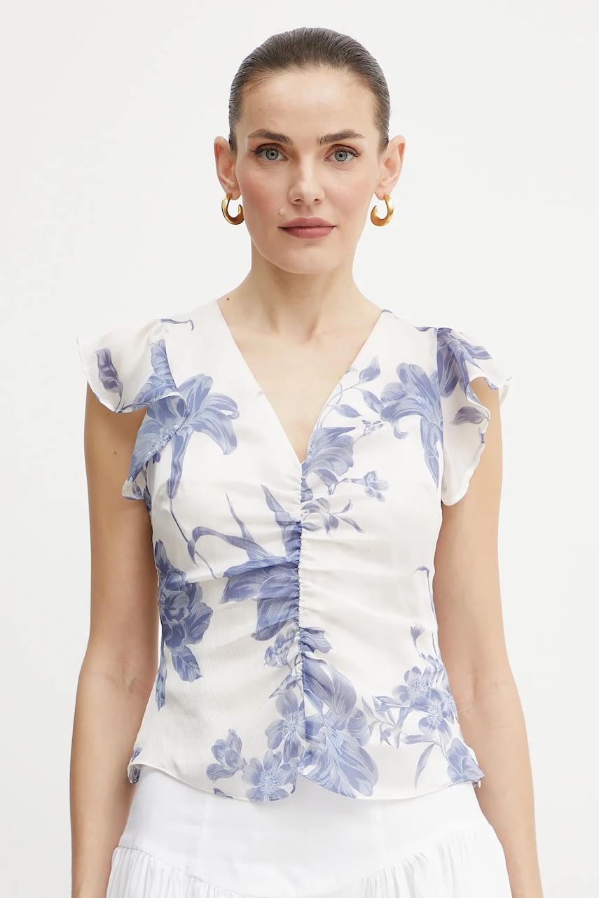 Halenka Guess MELANIE dámská, béžová barva, vzorovaná, W5GH86 WCWF2