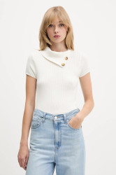 Halenka Hollister Co. dámská, béžová barva, hladká, KI350-5130