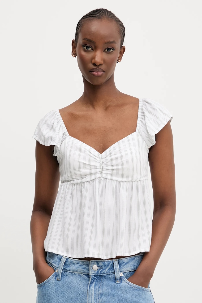 Halenka Hollister Co. dámská, bílá barva, KI340-5050