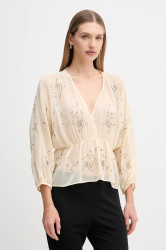 Halenka Hoss Intropia dámská, béžová barva, s aplikací, 6282673