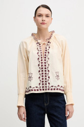 Halenka Hoss Intropia dámská, béžová barva, s aplikací, 6282695